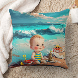 Almofada Baby Boy na Praia