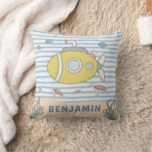 Almofada Baby Boy NMaritime Subsea Creature Náutica