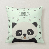 Baby Cute Panda bear Green Personalizado