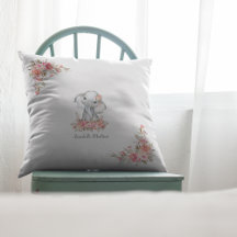 Baby Elephant Boho Chic Watercolor