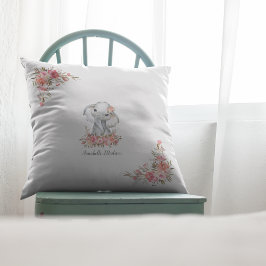 Almofada Baby Elephant Boho Chic Watercolor