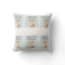 Baby first christmas reindeer cute nursery holiday