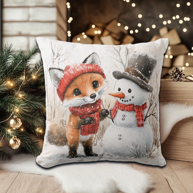Almofada Baby Fox e Snowman (Criador carregado)