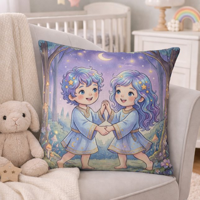 Almofada Baby Gemini Zodiac Nursery Kids (Criador carregado)