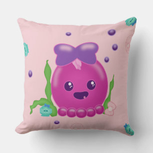 Almofada Baby Girl Kawaii Octopus
