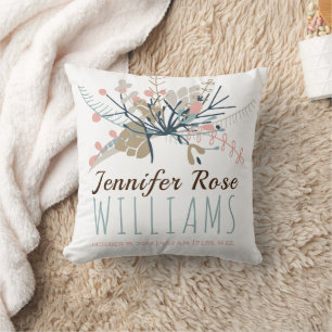 Almofada Baby Girl Keepsasasaame Foto de Nascentes