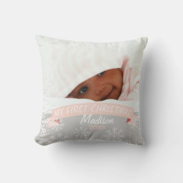 Almofada Baby Girl Primeiro Natal |