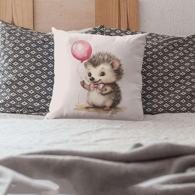 Almofada Baby Hedgehog Pink Balloon Girls (Criador carregado)