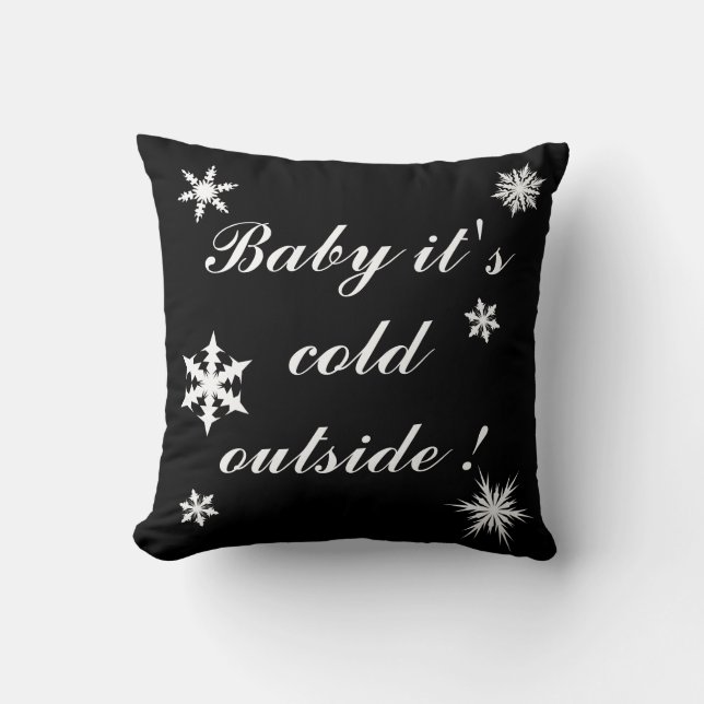 Almofada Baby it's Cold Outside (Frente)