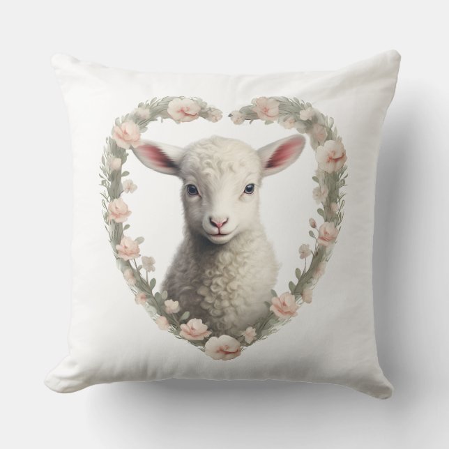 Almofada Baby Lamb Heart (Frente)