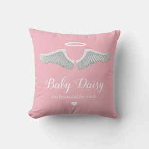 Almofada Baby Memorial   Anjo Menina Rosa