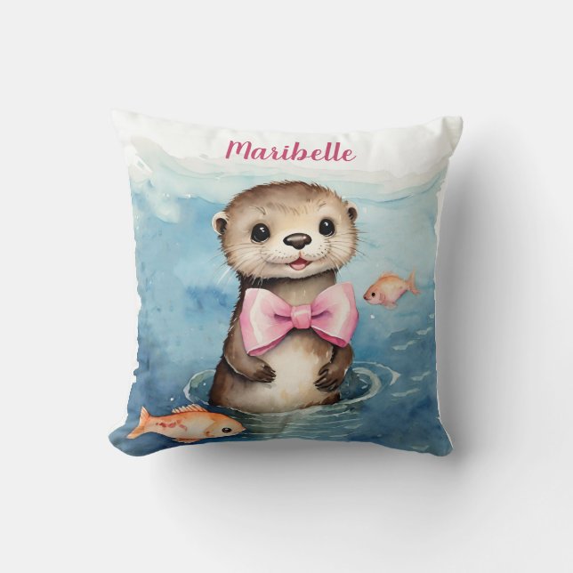 Almofada Baby Otter Girls Personalizadas (Frente)