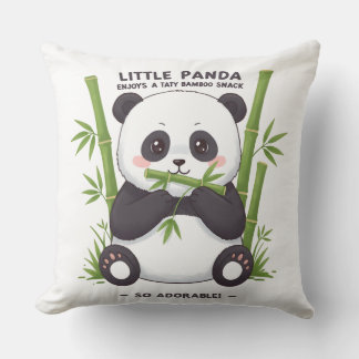 Almofada Baby Panda Snack Time Graphic Design