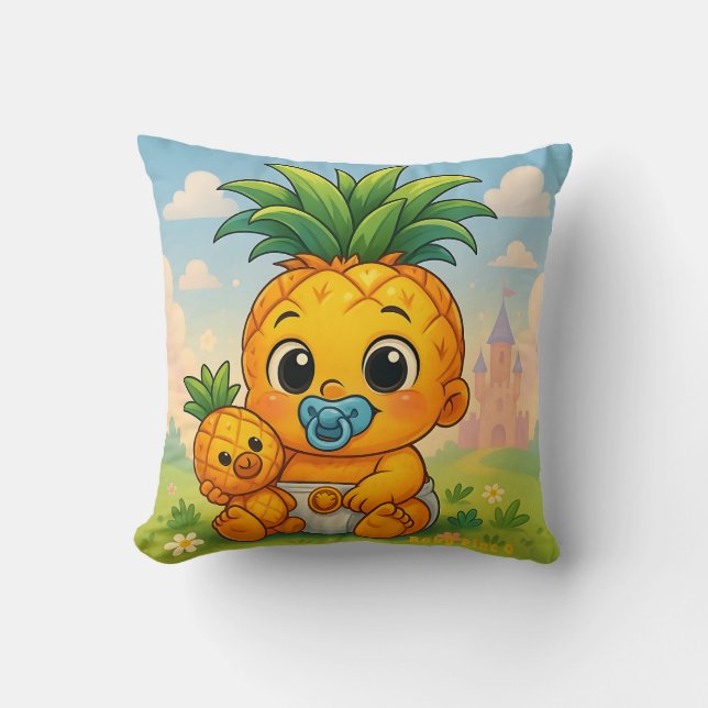 Almofada Baby Pine O — The Cutest Pineapple in the Empire! (Frente)