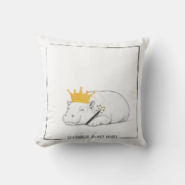 Almofada Baby Pygmy Hippo - Goodnight Sweet Prince Pillow
