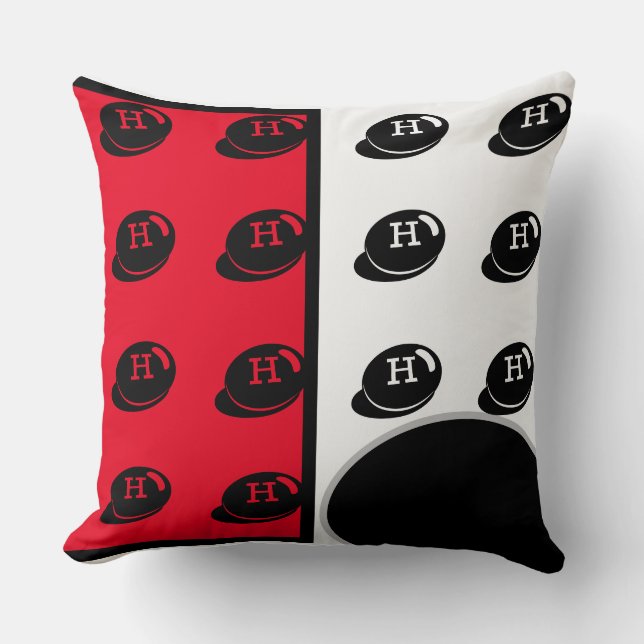 Almofada Baby RoomCUTE _RED,BRANCO,PRETO,CINZA RMDESIGNFLO5 (Frente)