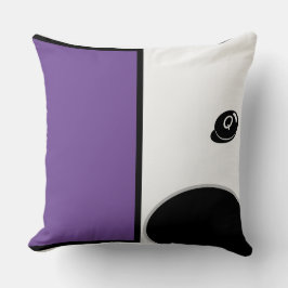 Almofada Baby RoomCUTE _roxo,BRANCO,PRETO, RMDESIGNFLO55