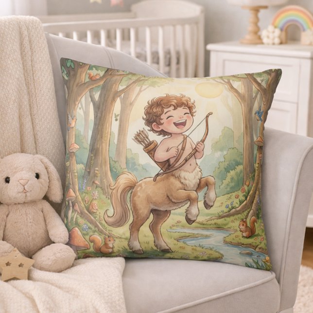 Almofada Baby Sagittarius Zodiac Nursery Kids (Criador carregado)