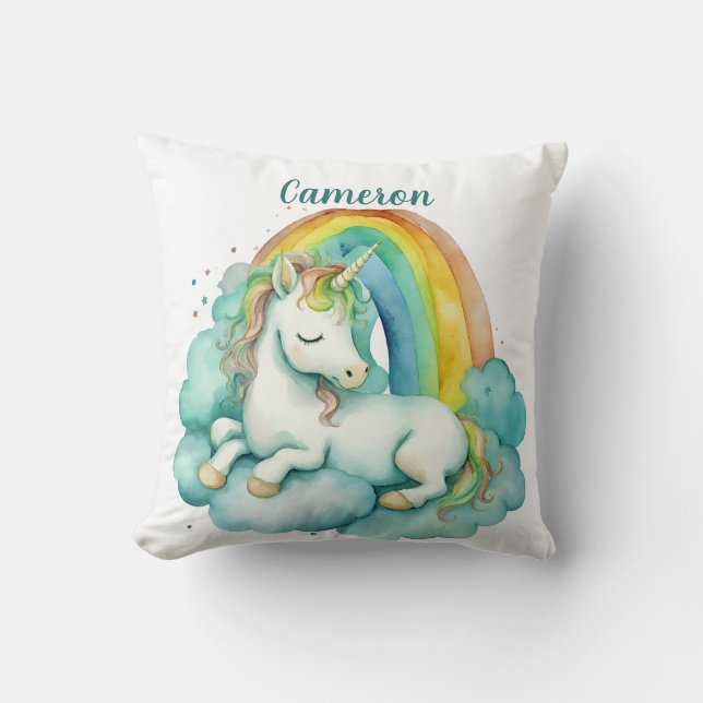 Almofada Baby Unicorn gender Personalizado Neutro (Frente)