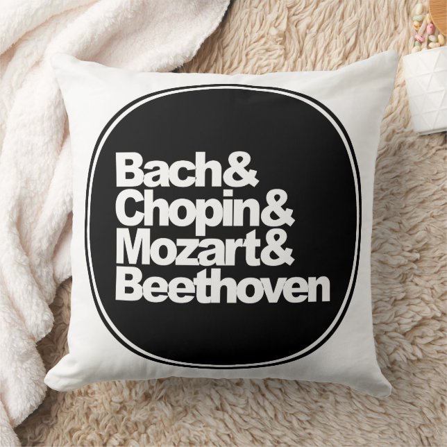 Almofada Bach, Chopin e Mozart e Beethoven (Cobertor)