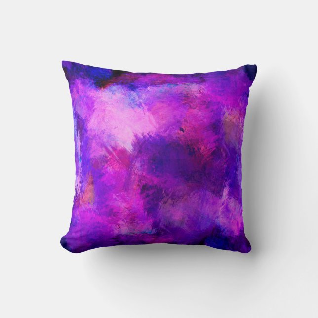 Almofada Background texture template purple (Frente)