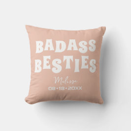 Almofada Badass Besties Engraçado Bridesmaid Favor Gift