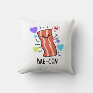 Almofada Bae-con Funny Bacon Pun