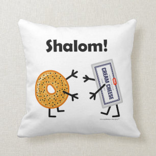 Almofada Bagel & queijo creme - Shalom!