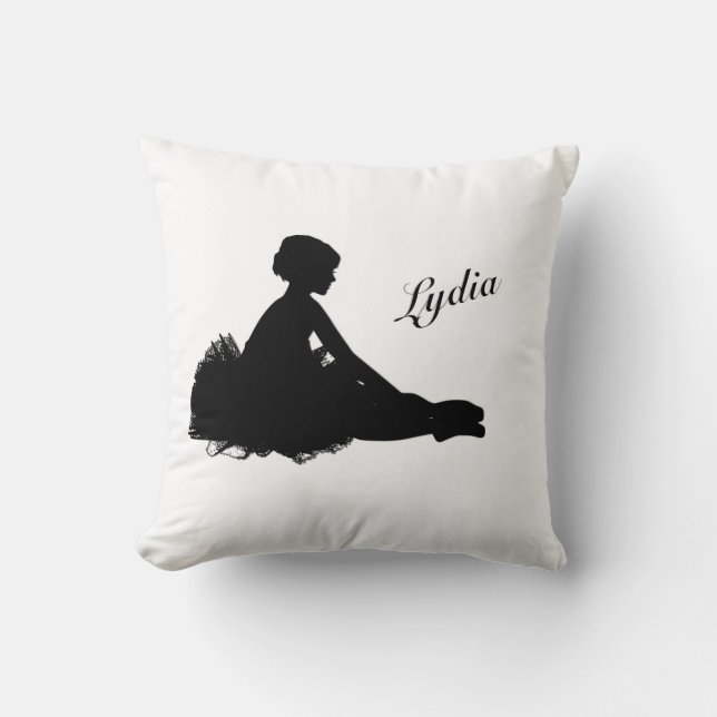 Almofada Bailarina Cansada Personalizada c/ Nome (Frente)