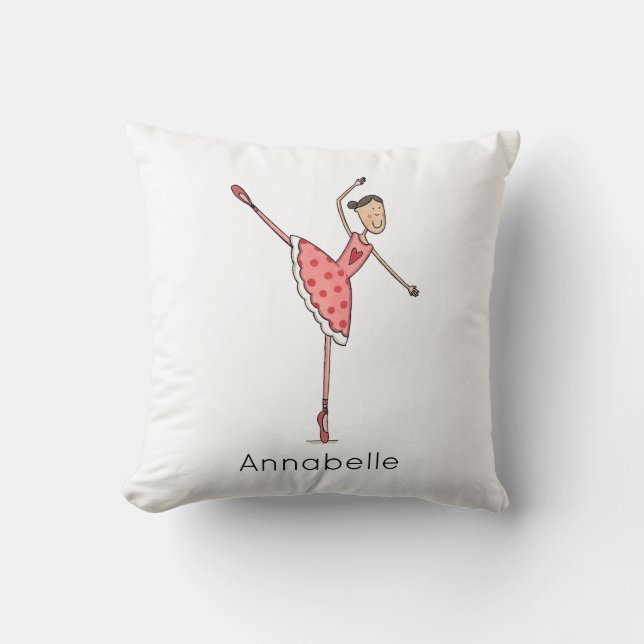 Almofada Bailarina Personalizada Dançarina de Ballet (Frente)