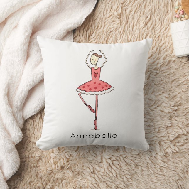 Almofada Bailarina Personalizada Dançarina de Ballet (Cobertor)