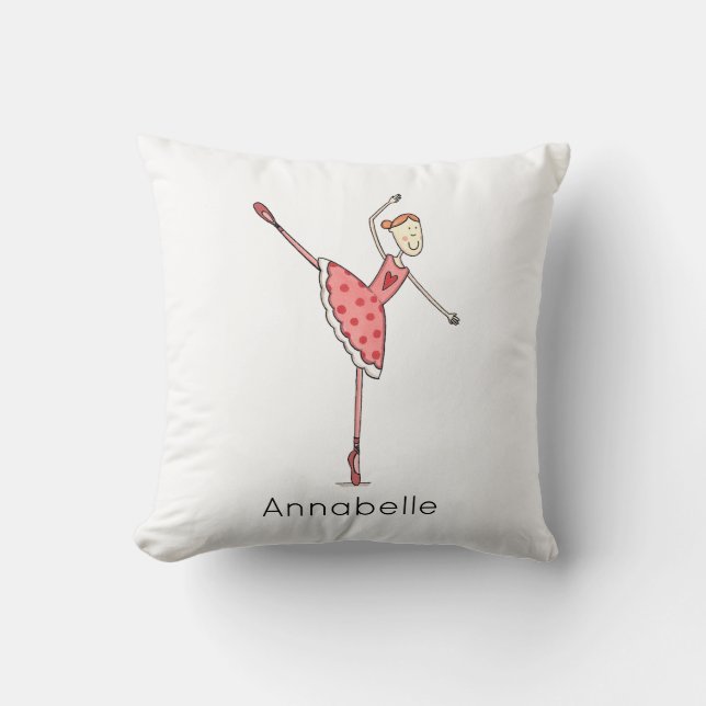 Almofada Bailarina Personalizada Dançarina de Ballet (Frente)