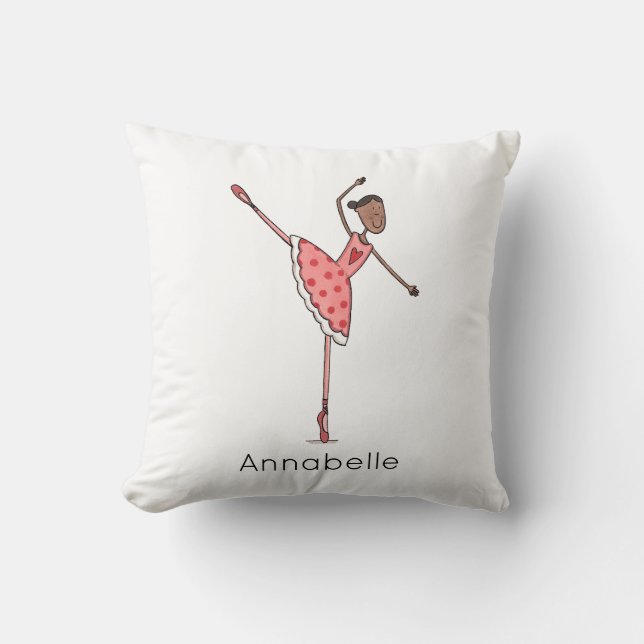 Almofada Bailarina Personalizada Dançarina de Ballet (Frente)