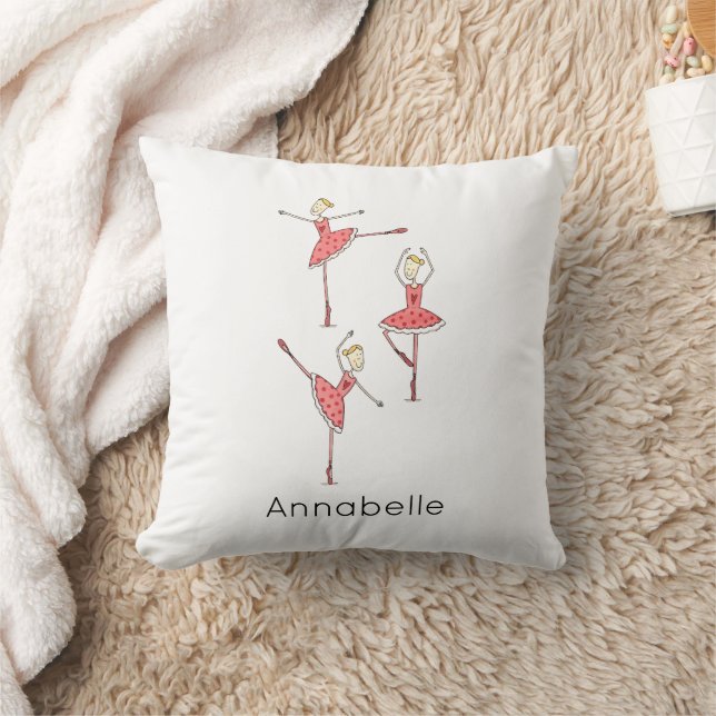 Almofada Bailarina Personalizada Dançarina de Ballet (Cobertor)