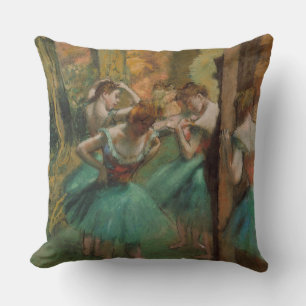 Almofada Bailarinas, Rosa e Verde Edgar Degas