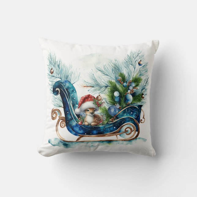 Almofada Balança de Bebê Azul (Frente)