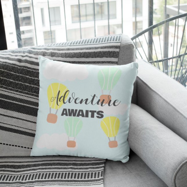 Almofada Balão de ar quente Sexo Chá de fraldas neutro (Criador carregado)