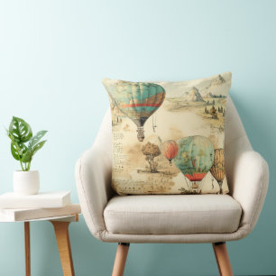 Almofada Balão de Vintage Ar Quente em Paisagem Serena (10)