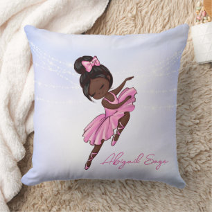 Almofada Balé Afro-Americano Personalizado de Ballerina