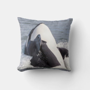 Almofada Baleia Orca saltando