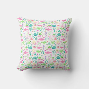 Almofada Baleia Verde Octopus Ocean Beach Water Baby Cria
