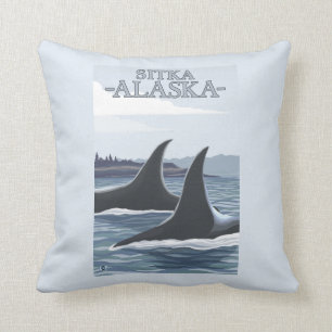 Almofada Baleias #1 da orca - Sitka, Alaska