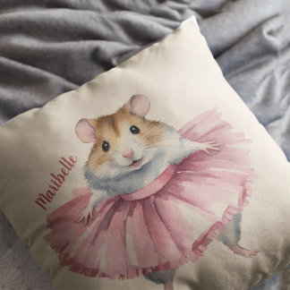 Almofada Ballerina Hamster Girls Personalizadas