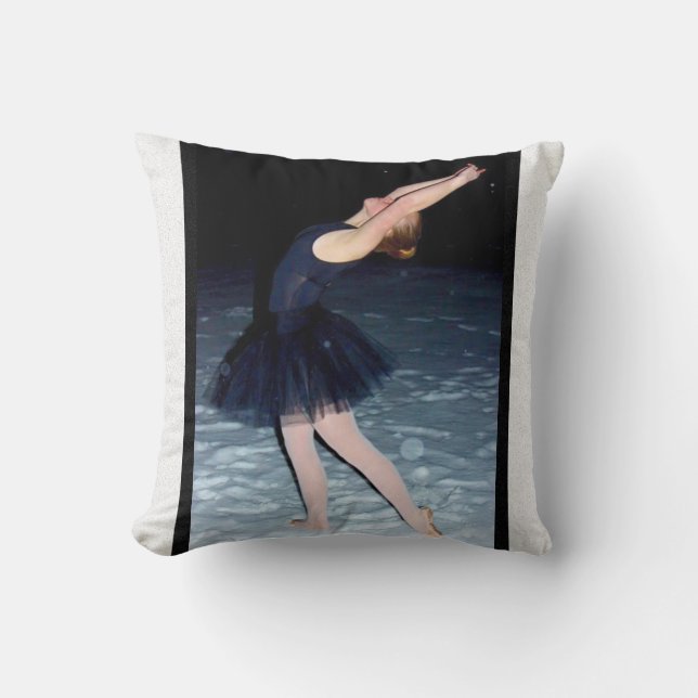 Almofada Ballerina na neve - (Frente)