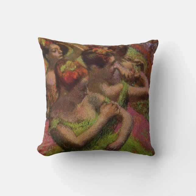 Almofada Ballerinas Adjusting Their Dresses (Edgar Degas) (Frente)