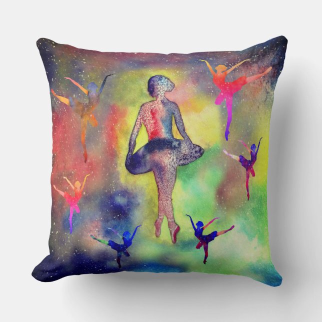Almofada Ballerinas entre estrelas (Frente)
