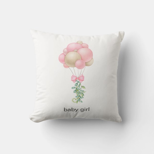 Almofada Balões Rosa (Frente)