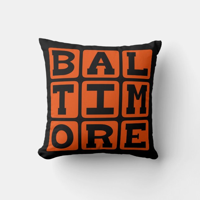 Almofada Baltimore, Maryland Estados Unidos (Frente)