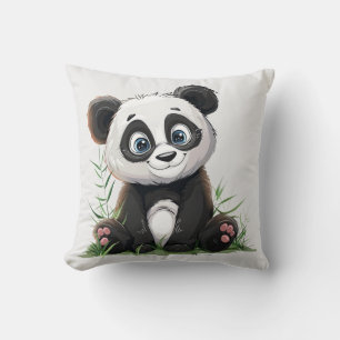 Almofada Bambu Verde de Panda Bonito Personaliza esta Banda
