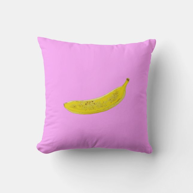 Almofada Banana Pop Art em amarelo (Frente)